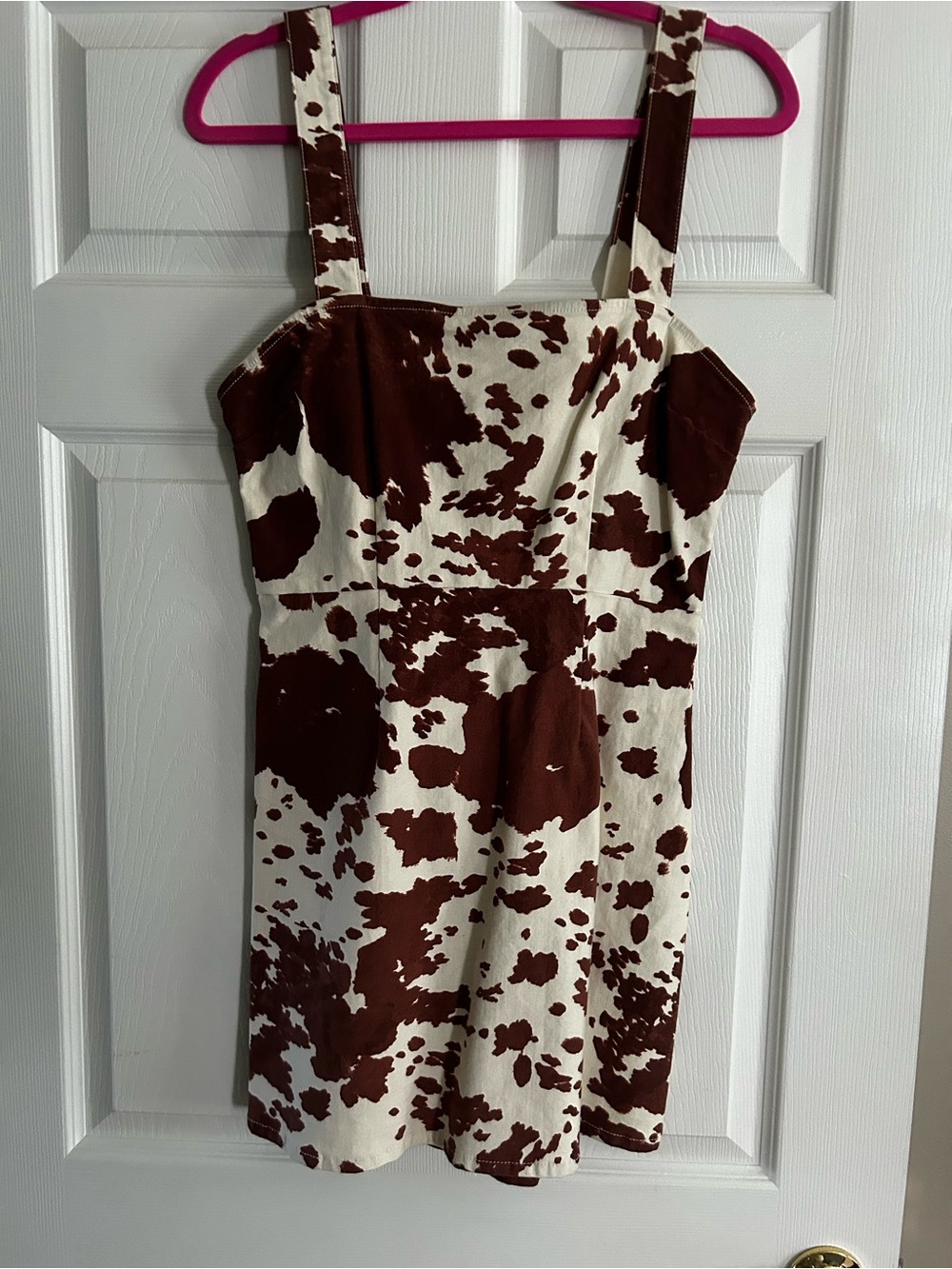 Show Me Your Mumu Dorothy Dress M Holy Cow Print Western Mini